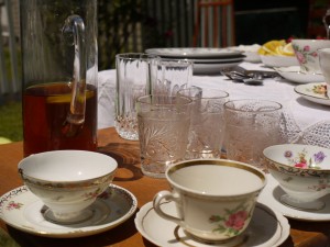 Iced Tea and vintage glasses