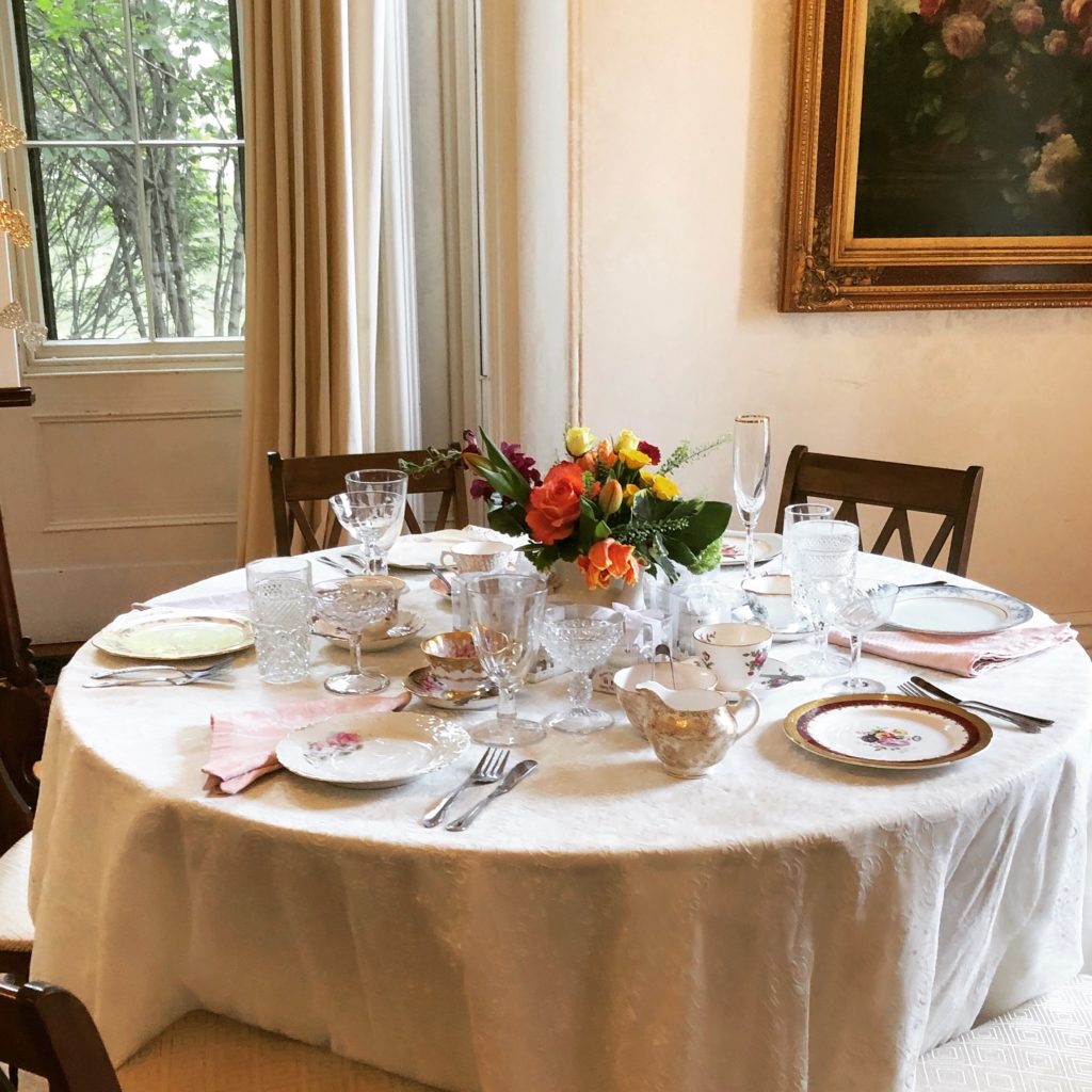 Vintage Tea Party Catering setup