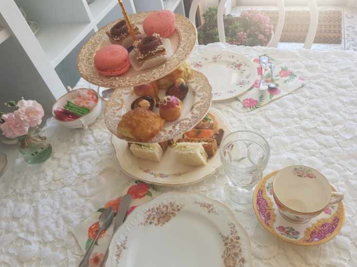 Teaware on table